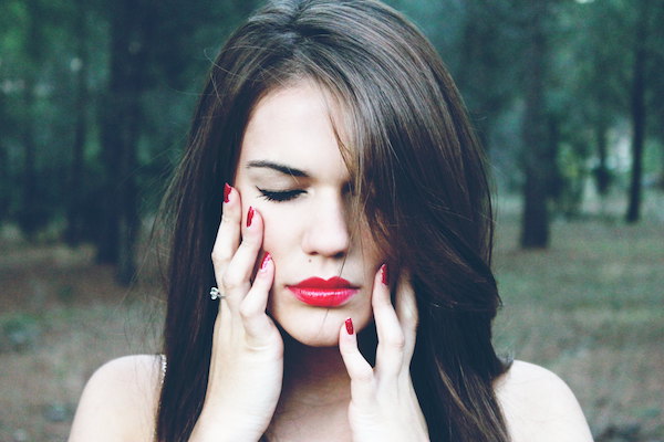 Girl thinking a stress problem